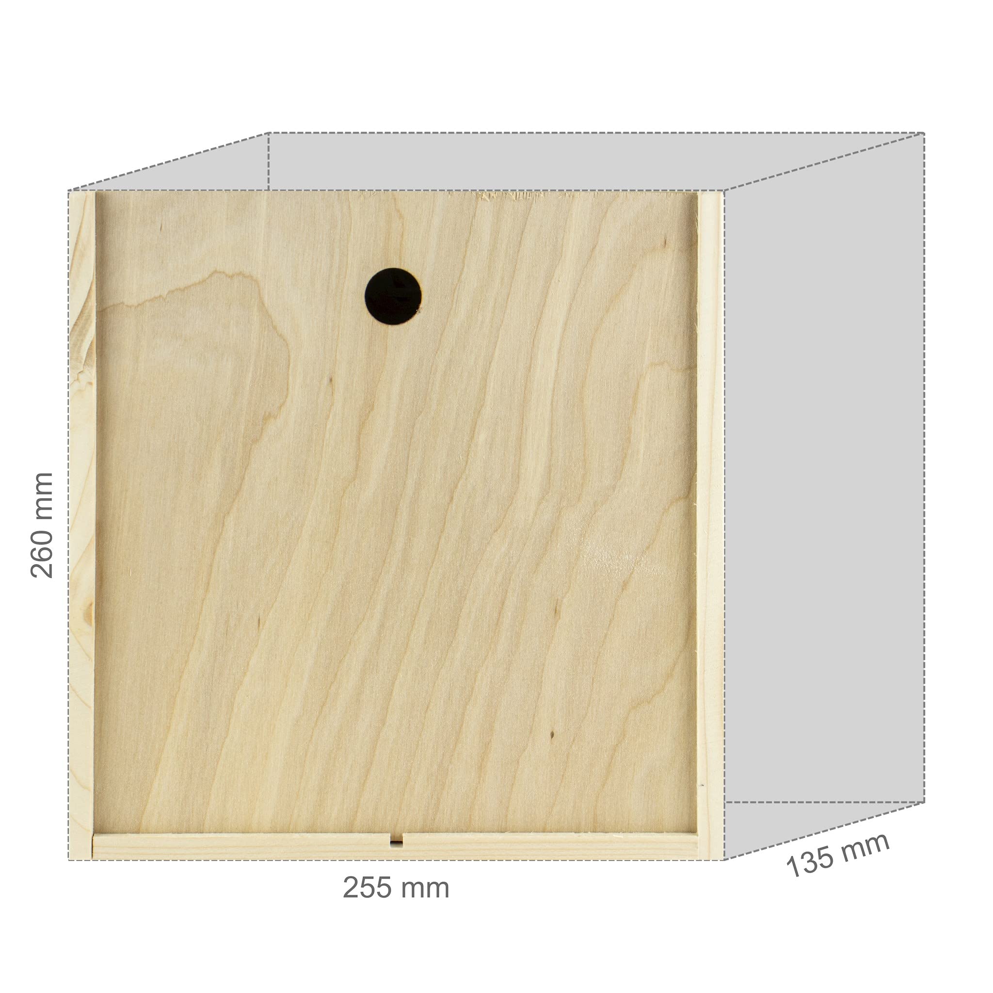 Trybunalski Met Trójniak-Einhalber (Keramik) Geschenkset in einer leichten Holzbox mit 3 kleinen Keramikbechern | 750ml | 13% Alkohol Metwein | Polnische Produktion