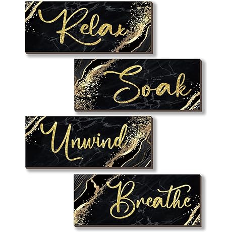 ONIZHITY Black and Gold Bathroom Decor: Transform Your Washroom into a Luxurious Haven