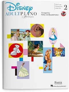 Adult Piano Adventures: Disney - Book 2 | Intermediate Sheet Music for Adults | 24 Classic & Modern Disney Songs | Faber Piano Method Songbook for Skill Building, Harmony and Solo Piano Performance