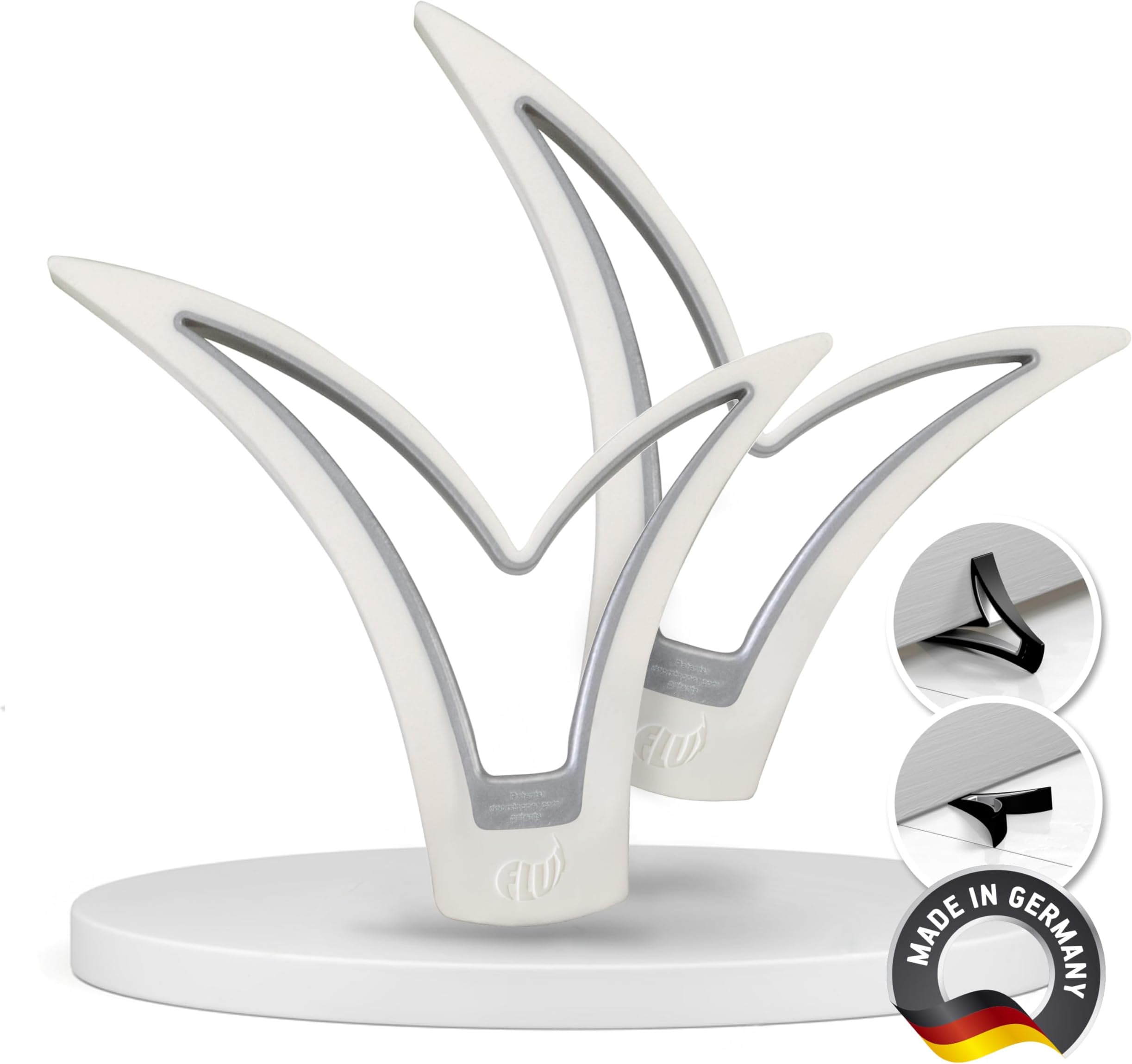 SOFTERFIX Door & Window Stopper – Sturdy Stop for Multi Floor and Many Window Types – for Heavy Doors and Windows - Rubberized on The Outside to Avoid Damage – Doorstop Designed to fit Most Gaps