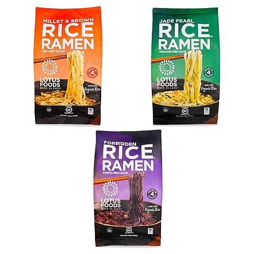 Miniatura 9 de Fideos de arroz para ramen con sopa de miso de Lotus Foods