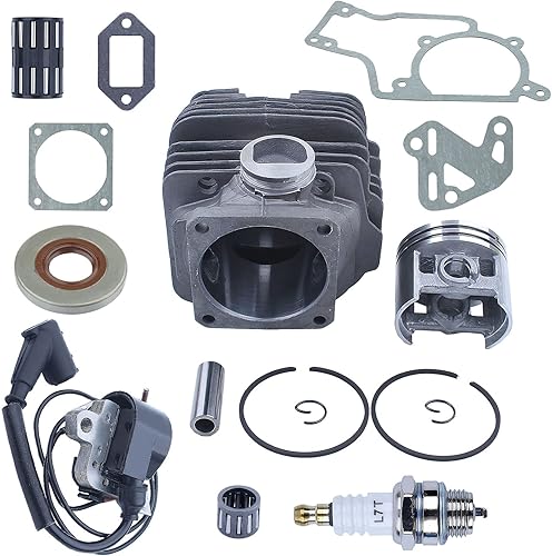 Miniatura 5 de Bobina de encendido Kt de pistón de cilindro de 2.047 in para motosierra Stihl MS380 038 1119 020 1202, Kit de pistón de cilindro de 2.047 in,