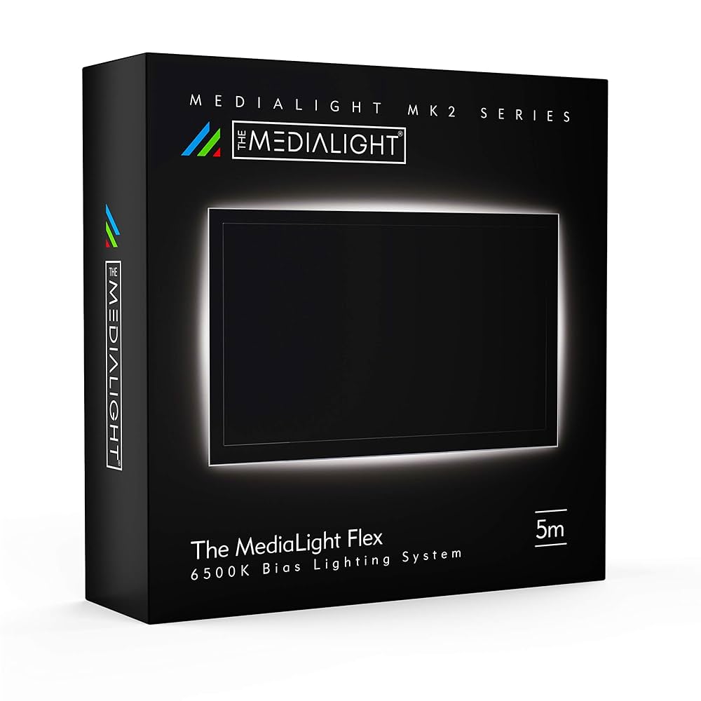 MediaLight Mk2 Flex バイアス照明（3m） Amazon | MediaLight Mk2 Flex 6500K CRI 98バイアス照明 - 5