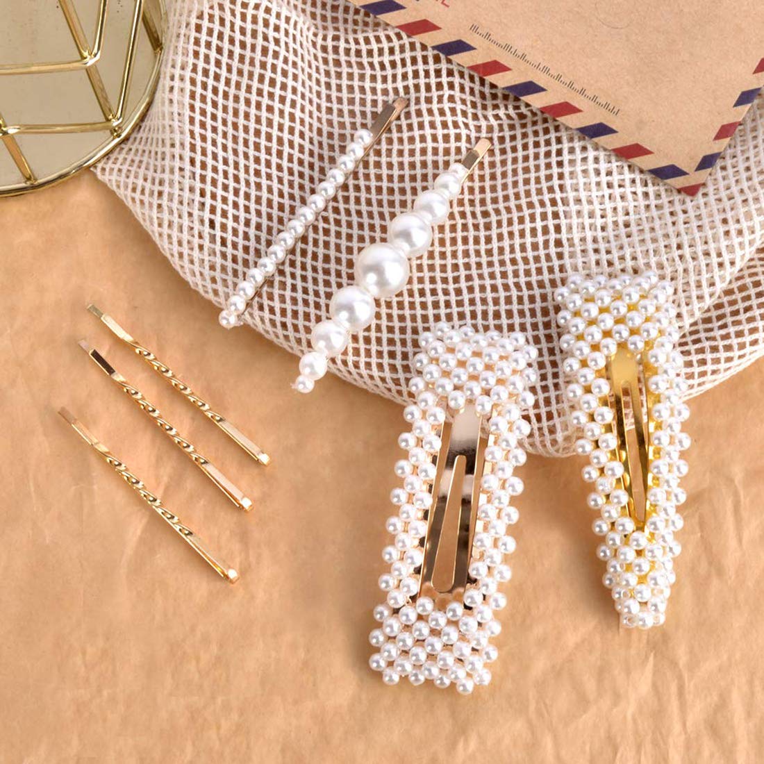 Gracious Pearl Plated Hairclip, Elegant Accessory