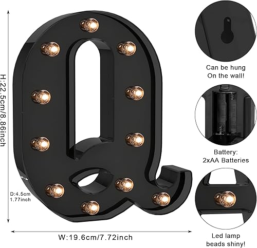 Miniatura 72 de Foaky Número de luz LED decorativo, letrero de número iluminado para luz nocturna, boda, fiesta de cumpleaños, Navidad, hogar, bar, número