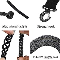 Vista 2 de Tri-Braided Cord Clothes Line, Clothes Drying Rope Portable Travel Clothesline for Indoor Outdoor Laundry , Windproof Clothes Line, Hanger for