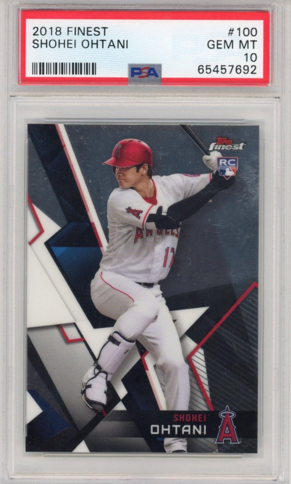 Amazon.com: Graded 2018 Topps Finest Shohei Ohtani #100