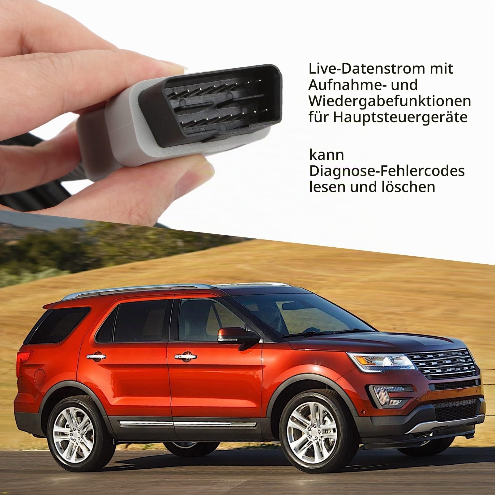 VCM II 2-in-1 Diagnose-Scanner, Mehrsprachiges IDS Diagnosewerkzeug für Fahrzeugdiagnose, Auto Diagnosegerät