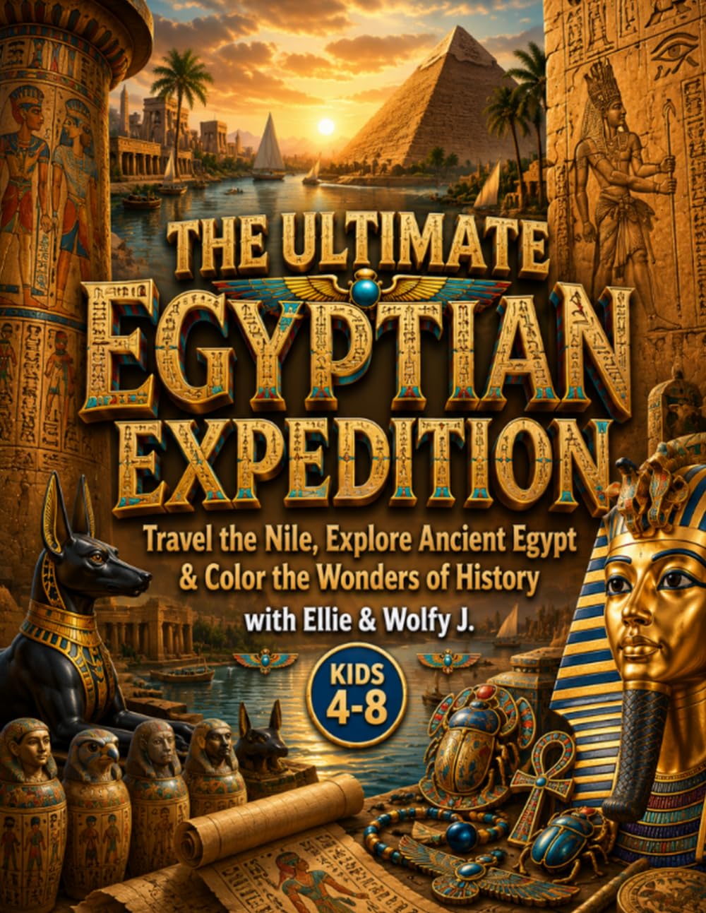 The Ultimate Egyptian Expedition: Travel the Nile, Explore Ancient Egypt & Color the Wonders of History