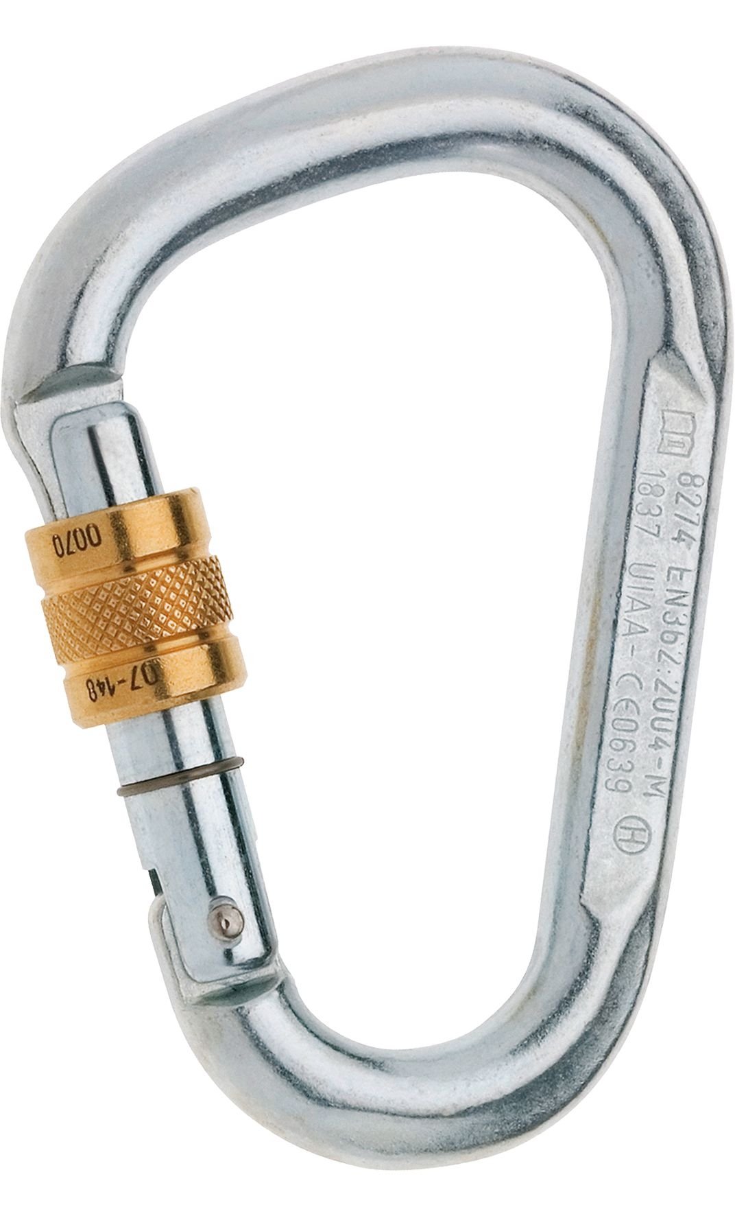 Edelrid HMS Screw Steel Carabiner, Silver - 882910000060