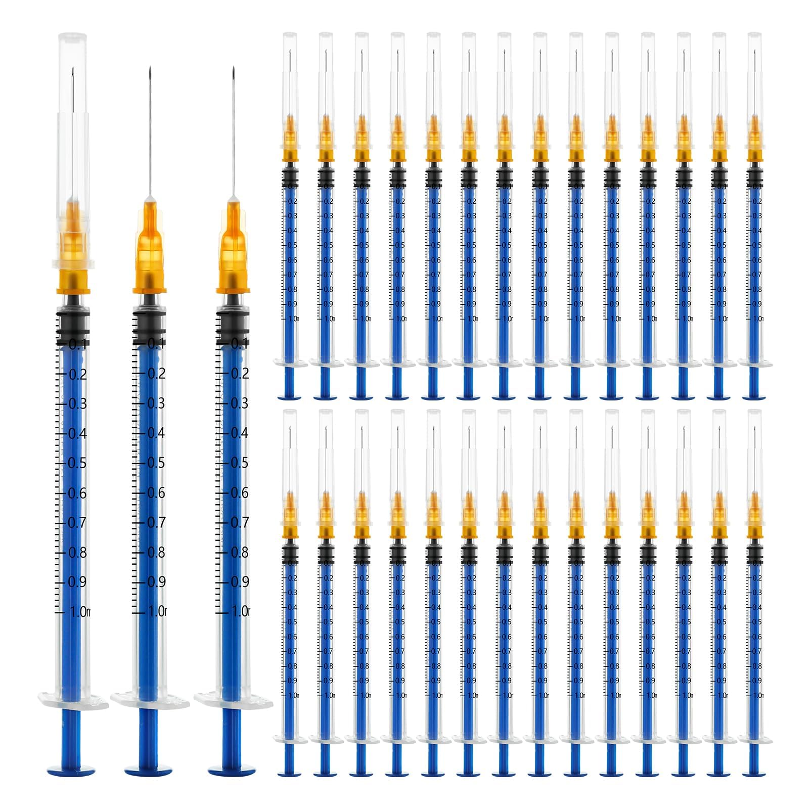 100 Pack 2ml Luer Lock Syringe, 2cc Syringe with Needle 23g 1 Inch, Lab Supplies Syringes, Individually Wrapped — Amazon image 6