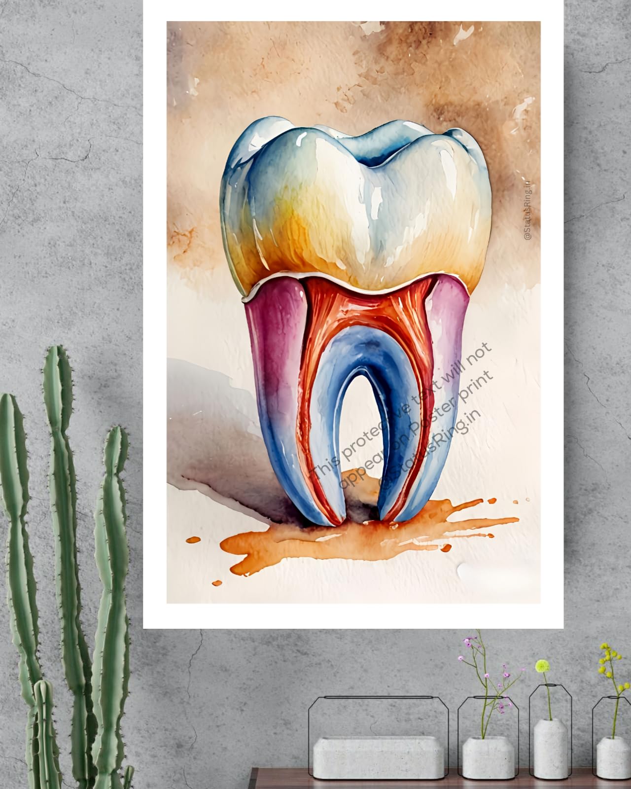 ToothpulpArtDENTAL poster for dental clinic without frame StatusRing-picture-24