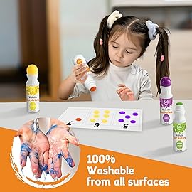 Dot markers, Dot Markers for Toddlers, Dot Art, Dot Paints Washable for Kids, Bingo Daubers, Washable Dot Markers Toddler Arts and Crafts