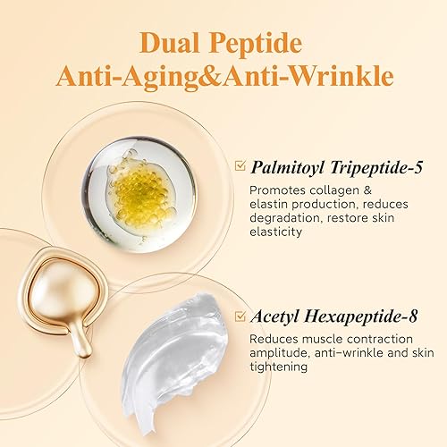 Miniatura 4 de Triple Retinol Serum para la cara  Anti-envejecimiento arrugas noche retinol +HPR cápsulas, suero peptídico para mujeres, reduce líneas finas,