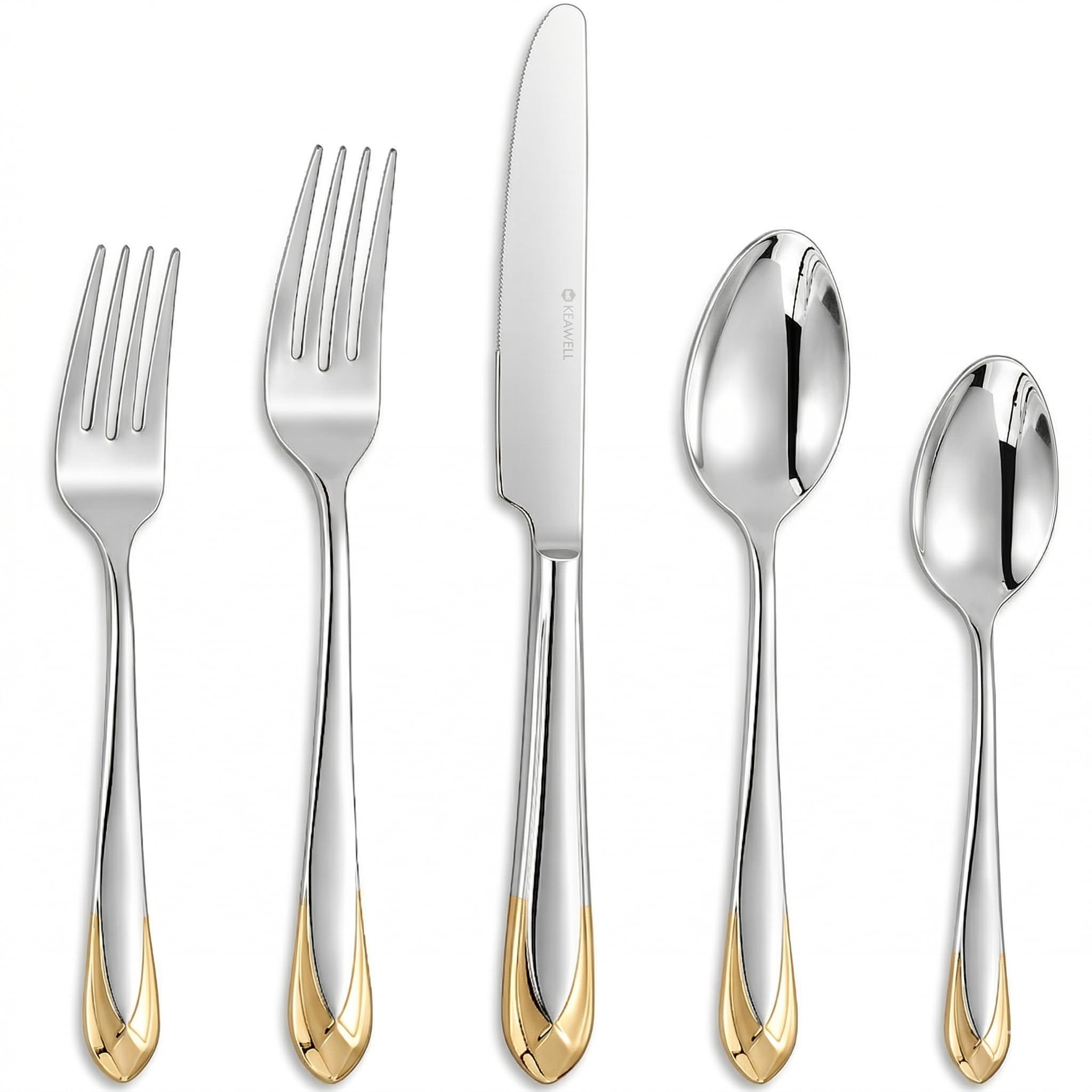 KEAWELL Astra Silverware Set - Elegant & Durable -11