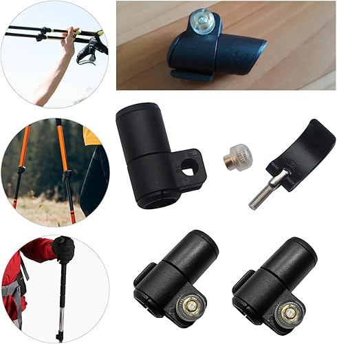 Miniatura 7 de Paquete de 2 piezas de bloqueo externo, bastones de senderismo, repuesto de liberación rápida, cerraduras externas abatibles para escalada al aire