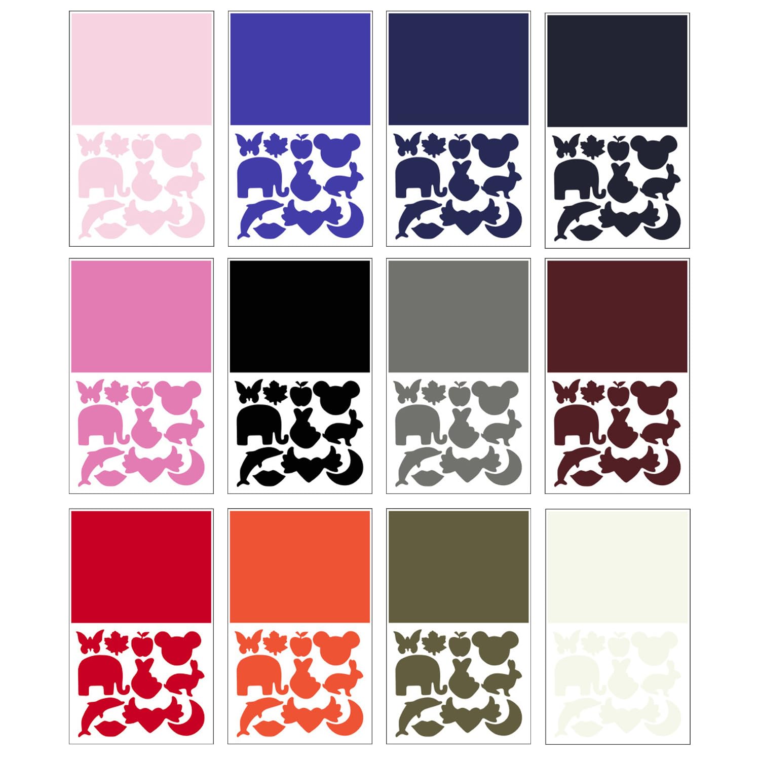 Nidhfg Mixed Color 12 Pieces Of Animal Patch Patch, Down Jacket Patch Patch, Clothing Repair Supplies, Tarp Patches, Clothing Accessories.