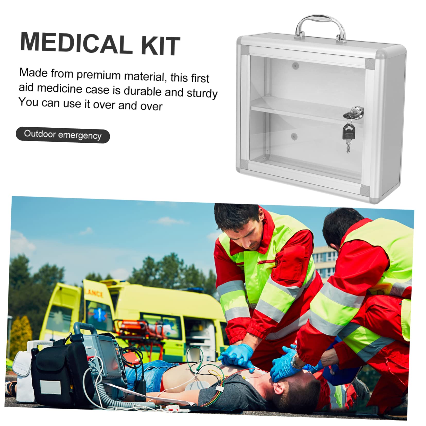 Amazon.co.jp: 箱 薬の保管 鍵付き薬品庫 薬ロックボックス ピル