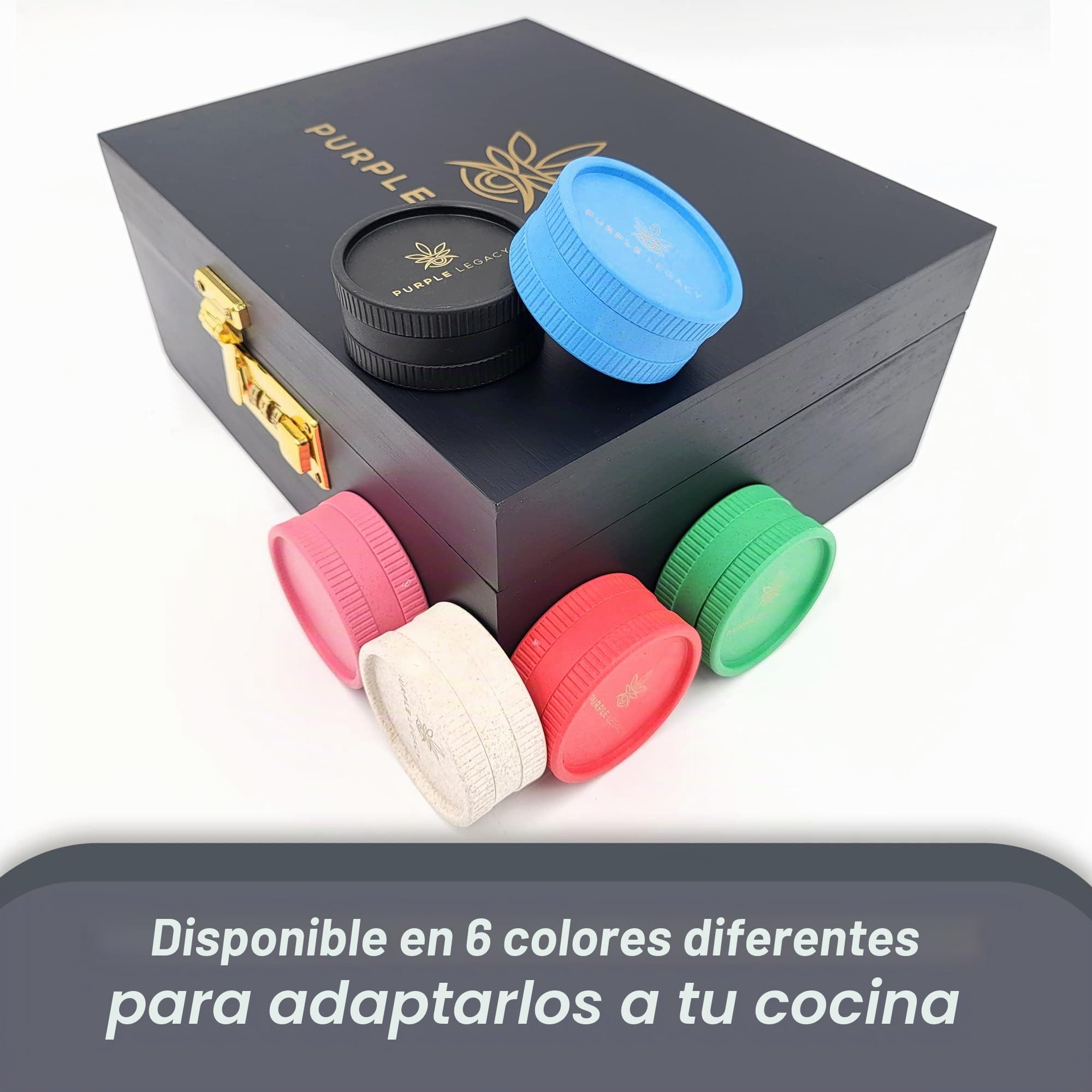 Grinder Juego de molinillo de polen triturar hierbas, especias, especias, accesorios de especias, molinillo de 55 mm de diámetro, 2 piezas de fibras vegetales para viajes discreto