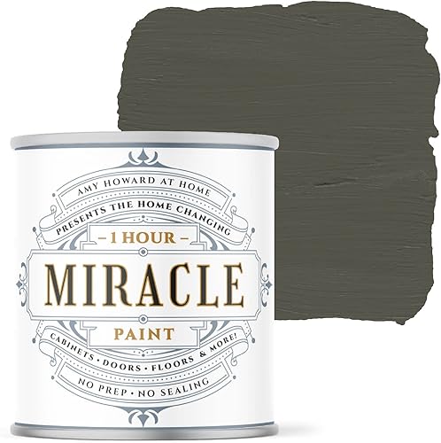 AMY HOWARD AT HOME - Pintura Milagro de Una Hora - Esmalte a Base de Agua - Acabado de Cáscara de Huevo Lavable - Todo en Uno - Sin Necesidad de