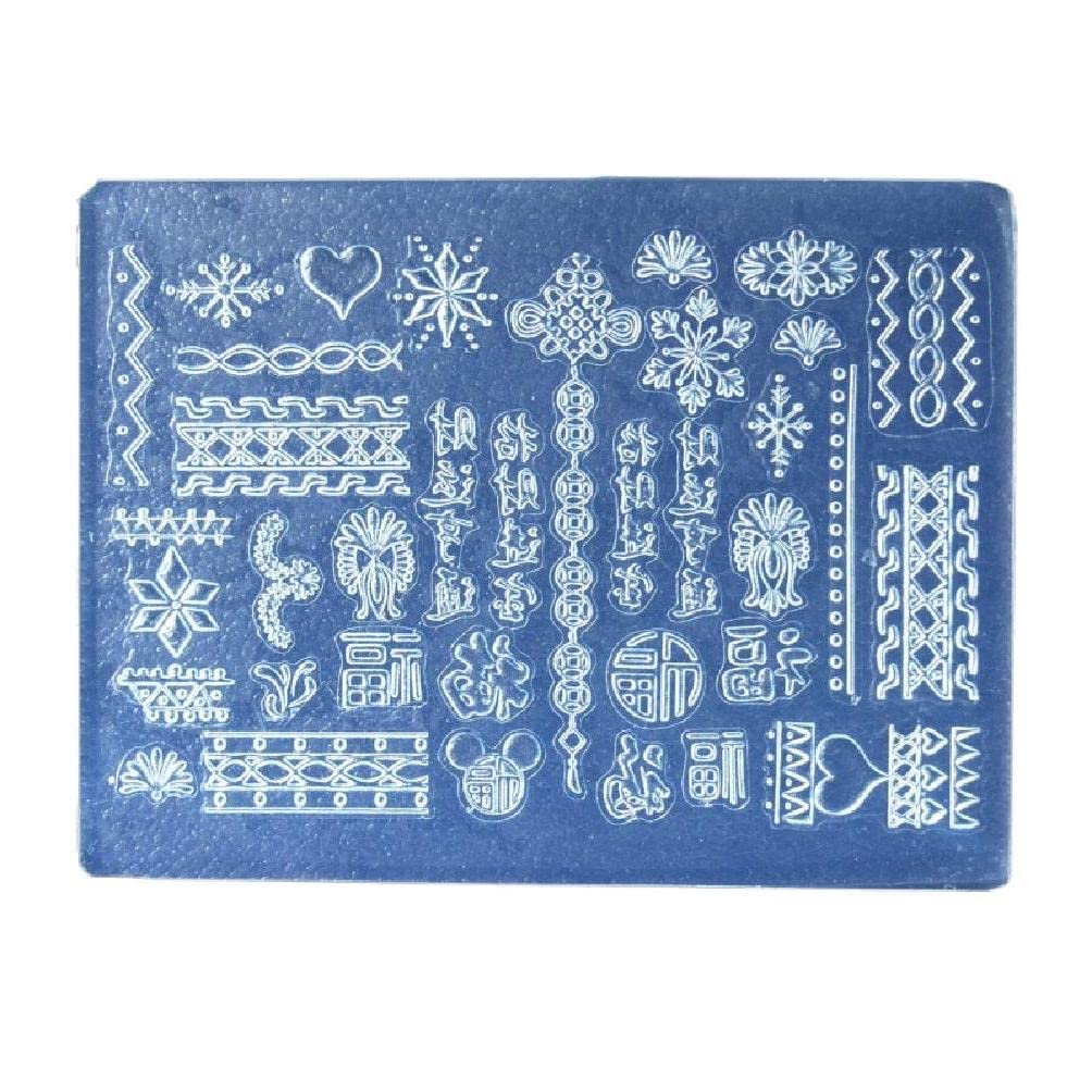 PLMN Silicone Nail Art Handicrafts Moulds DIY Nail Tools Accessories Nail Carving Molds Silicone Material for Nail Decoration nail art molds stickers