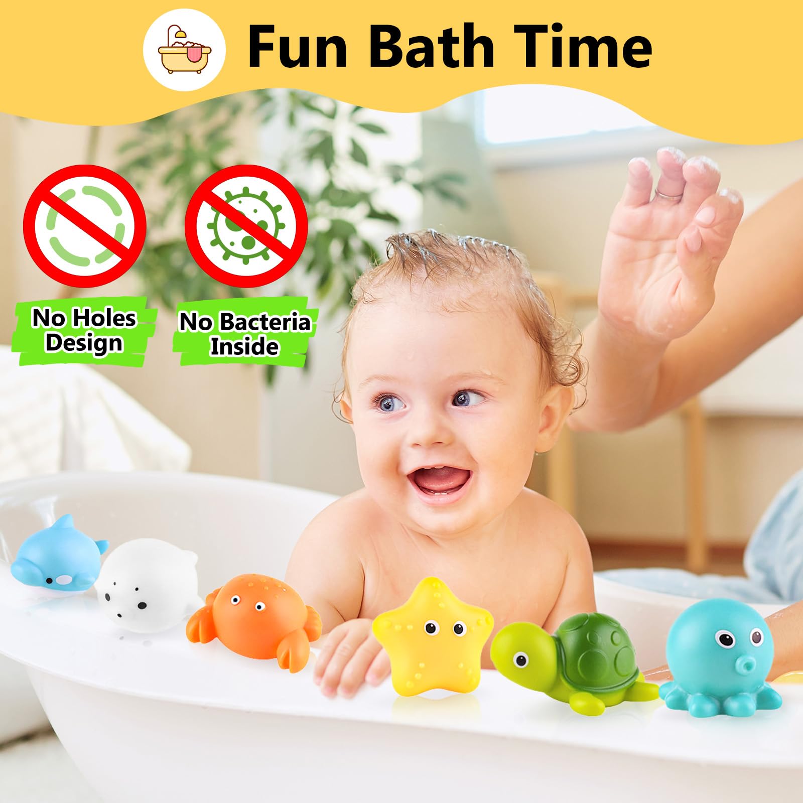 Giocattoli Da Bagno Per Bambini 1 Anno - 20 Pezzi Forme Di Schiuma Galleggiante, Sicuri E Educativi!