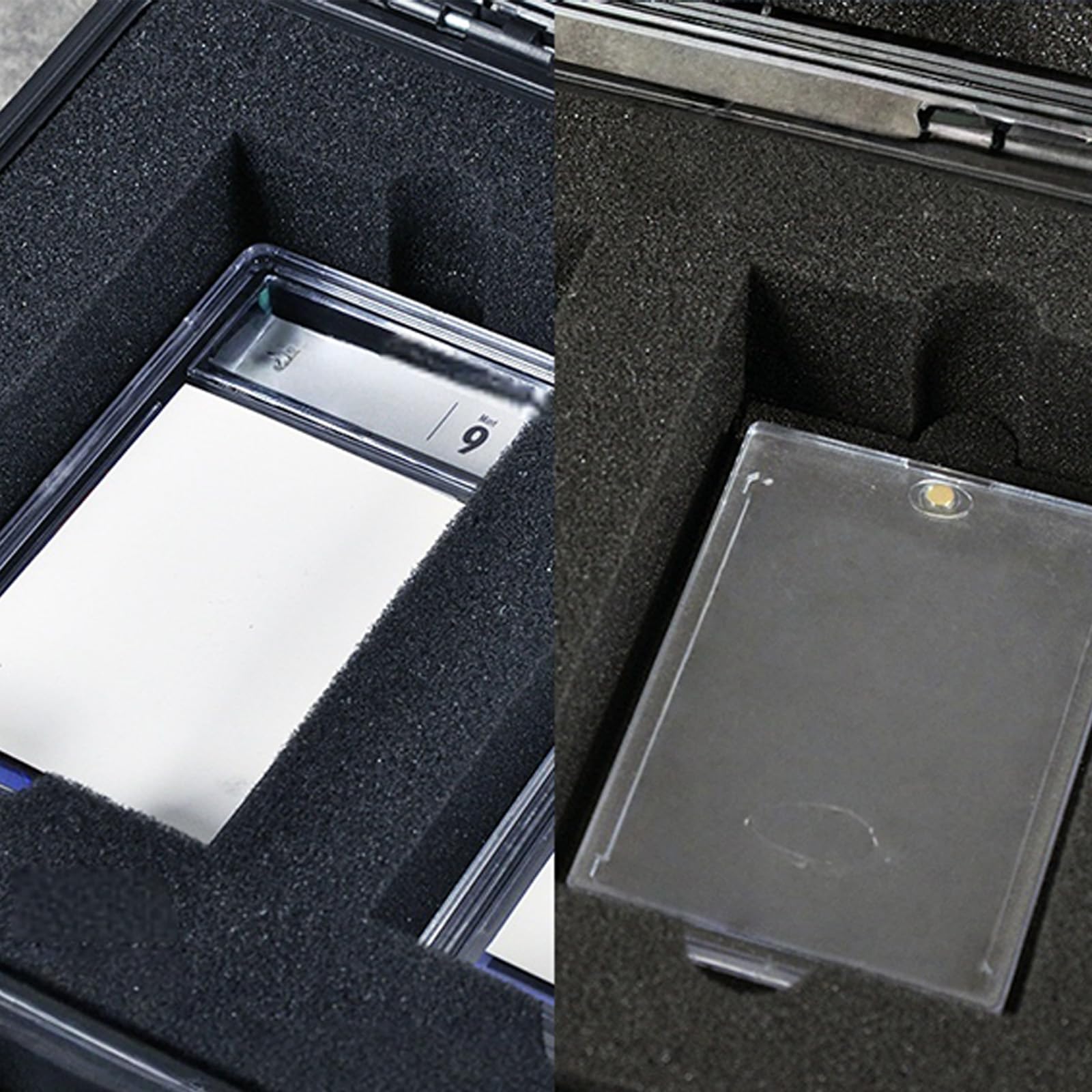 Custodia per carte con rivestimento in schiuma antiurto per carte collezionabili sportive
