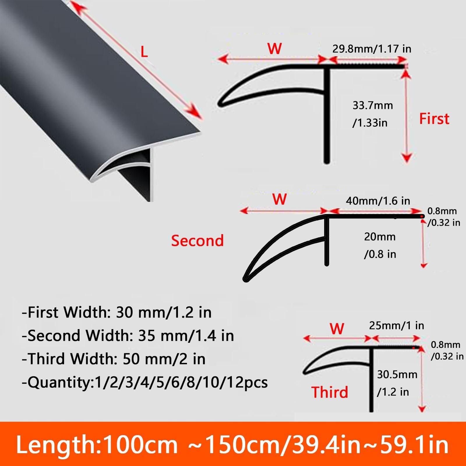 vierteaguas muro exterior Protector Contra Goteo Lluvia Puerta, Metal, 1/4/ 10/12 Piezas, Deflector Lluvia Puerta Resistente Intemperie Aluminio Lluvia/techo(5 PCS black,W 50 mm L 100 cm)