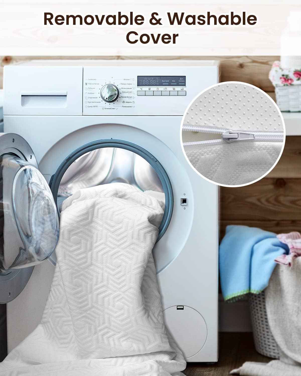 Buy UniPon 2 Inch Memory Foam Mattress Topper Twin, Gel Infused Mattress Topper Medium Firm Bed