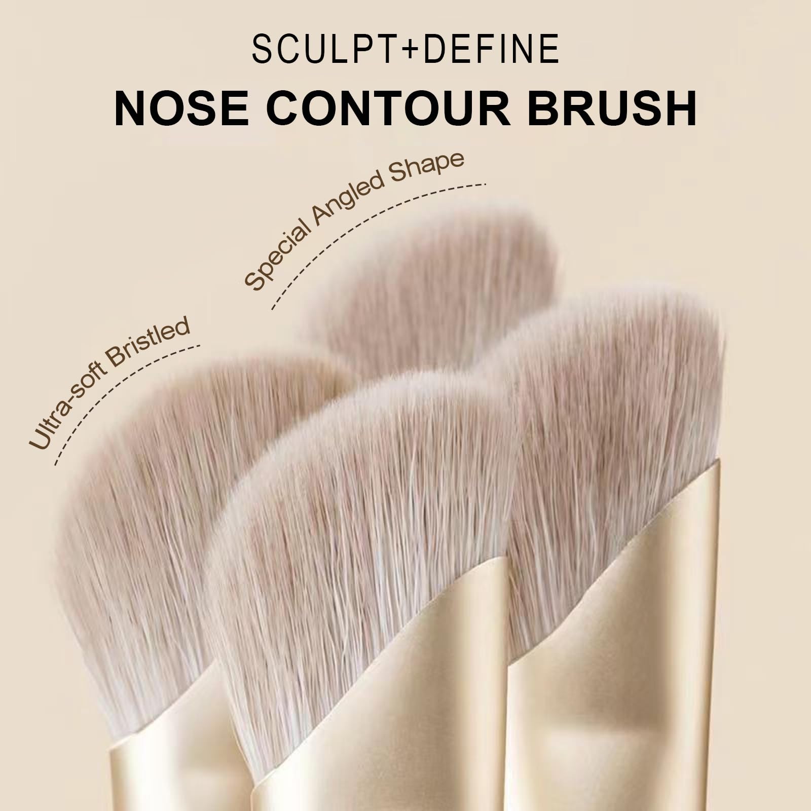Paleta de contorno de tonos fríos con espejo, polvo de contorno gris topo para piel pálida y tonificada fría, polvo bronceador para contorno de nariz con cepillo de contorno de nariz y cara 8