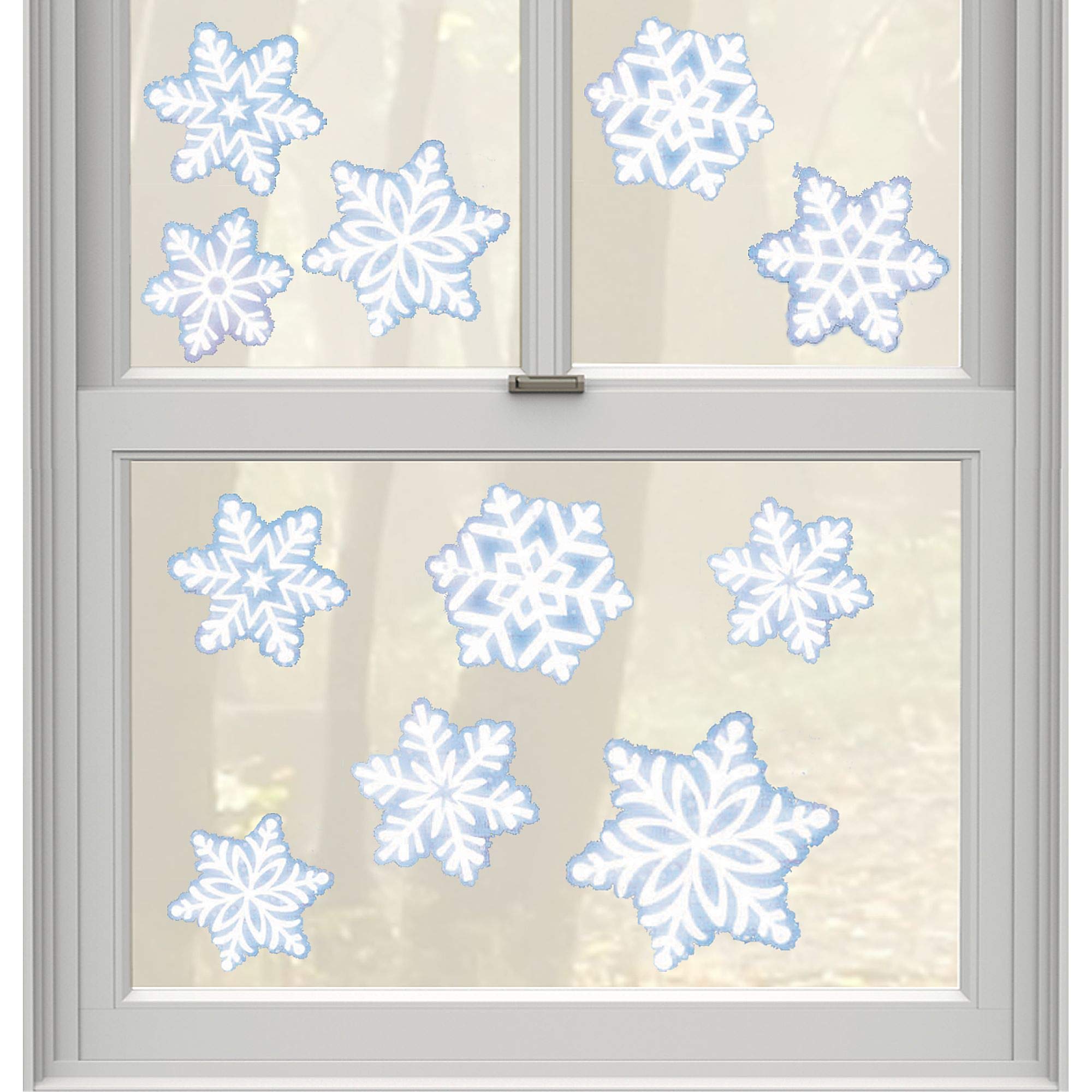 Christmas Snowflake Window Decoration, 11 Ct. | Vinyl
