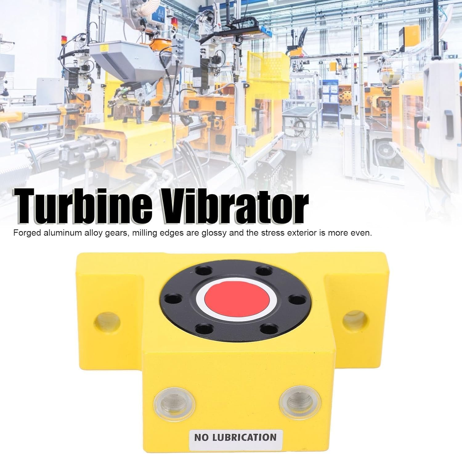 Vibrateur Pneumatique à Turbine GT8, Oscillateur à Turbine à Air G 1/8in, Vibromasseur Pneumatique Industriel à Turbine 27500-37500tr/min 840 à 2 400 N pour Applications Industrielles