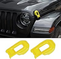 Vista 8 de Hoolcar Cubierta de soportes de cierre de capó para Jeep Wrangler JL JLU 2018-2021 y Gladiator JT 2020-2021, azul