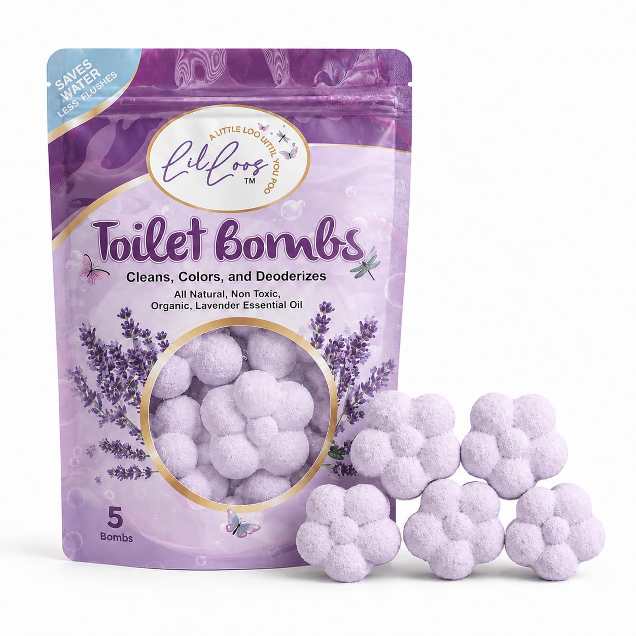 Amazon.com: Lil Loos Natural Essential Oil Toilet Bombs for Toilet