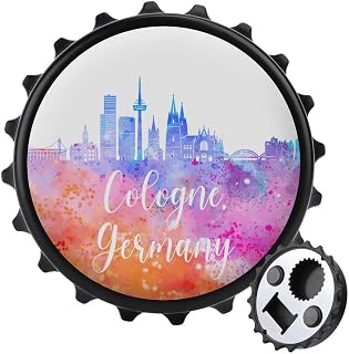 Germany Cologne Magnetic Fridge Sticker for Pub Hostelry Kitchen, Locker Magnets, Outdoor BBQ Accessories, Refrigerator Magnets Unique Gifts, Country City Souvenir