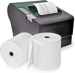 Kapco 20 x Thermal Rolls [80 x 80mm] | White Paper Till Rolls for Cash Register Receipt, Credit Card Machine, PDQ Terminal, POS & EPOS Machine | Thermal Receipt Paper