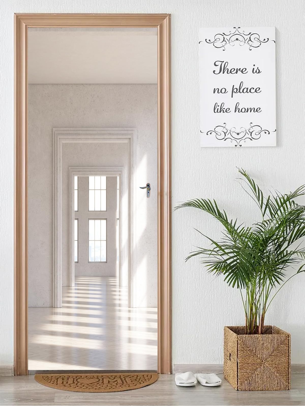 Papier peint autocollant en PVC style arche 3D artfanke pour relooker une porte de chambre