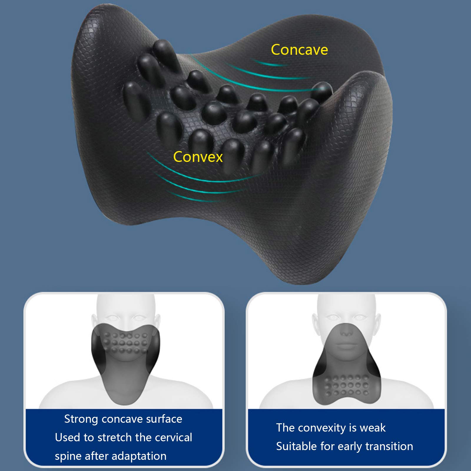 Dispositivo di trazione del Collo, Collare per barella del Collo, Supporto cervicale Morbido Regolabile, fornisce Supporto per Il Collo per alleviare Il Dolore al Collo