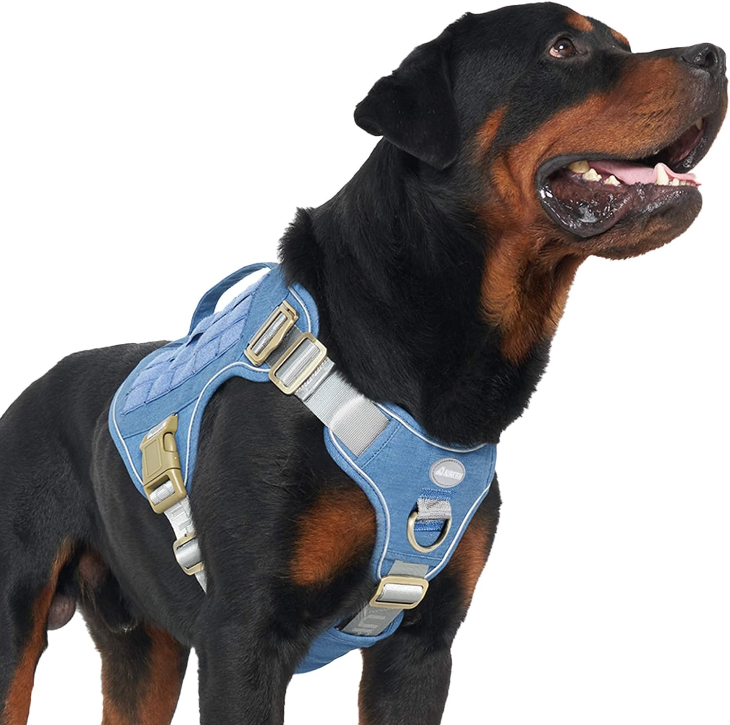 AUROTH Tactical Dog Harness with Handle, Dog Harness for Large Medium Small Dogs, No-Pull Service Dog Vest, Hidden Backpack, Adjustable…
