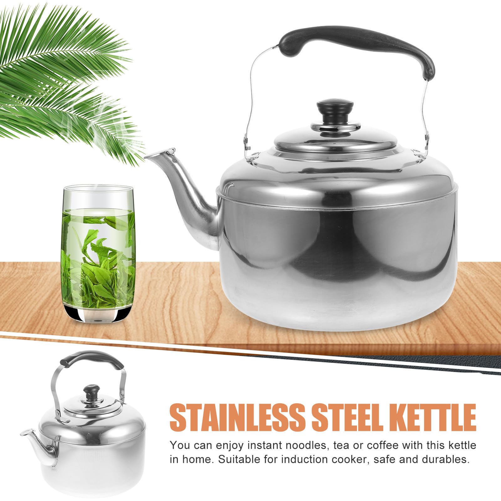 Hervidor de Acero Inoxidable 5, 5 L Boquilla Vertedora para Té