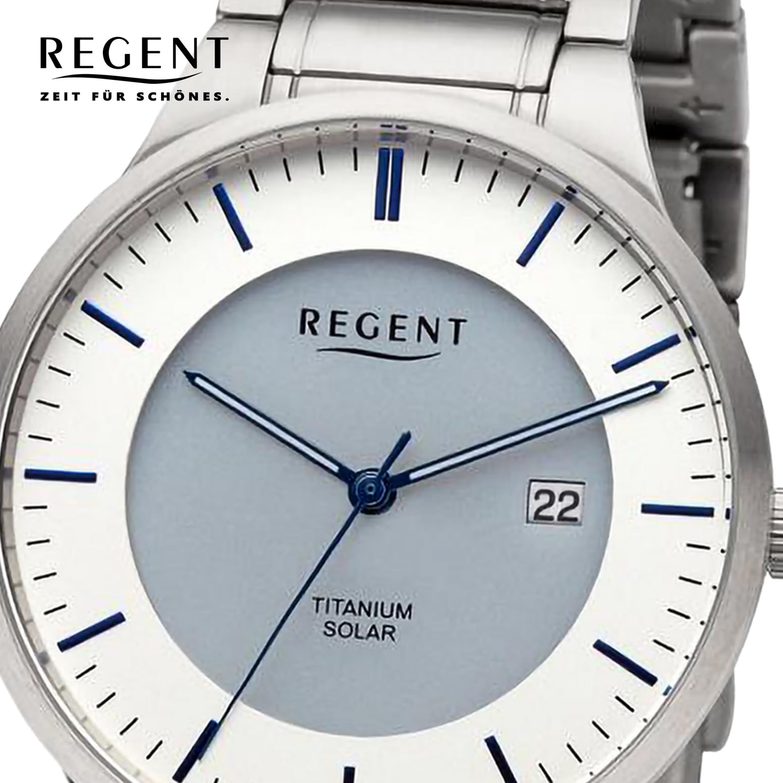 Regent BA-708 - Orologio solare da uomo, diametro 40 mm