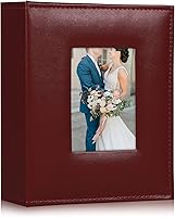 Vista 89 de RECUTMS - Álbum de bolsillo de 100 bolsillos 4x6, pequeños álbumes de fotos, páginas blancas, álbum de fotos vertical, álbum de boda, álbum de fotos