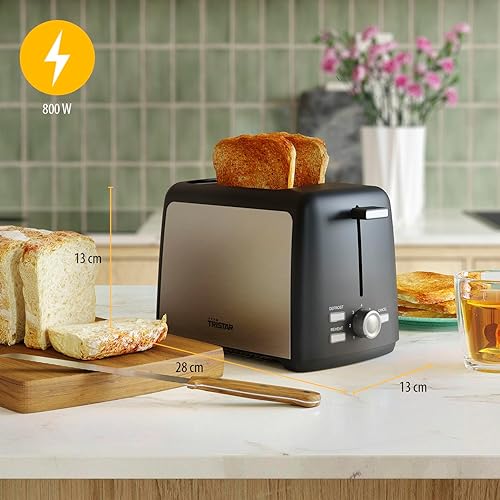 Tristar BR-1058 2-Slice Toaster — šoninis vaizdas