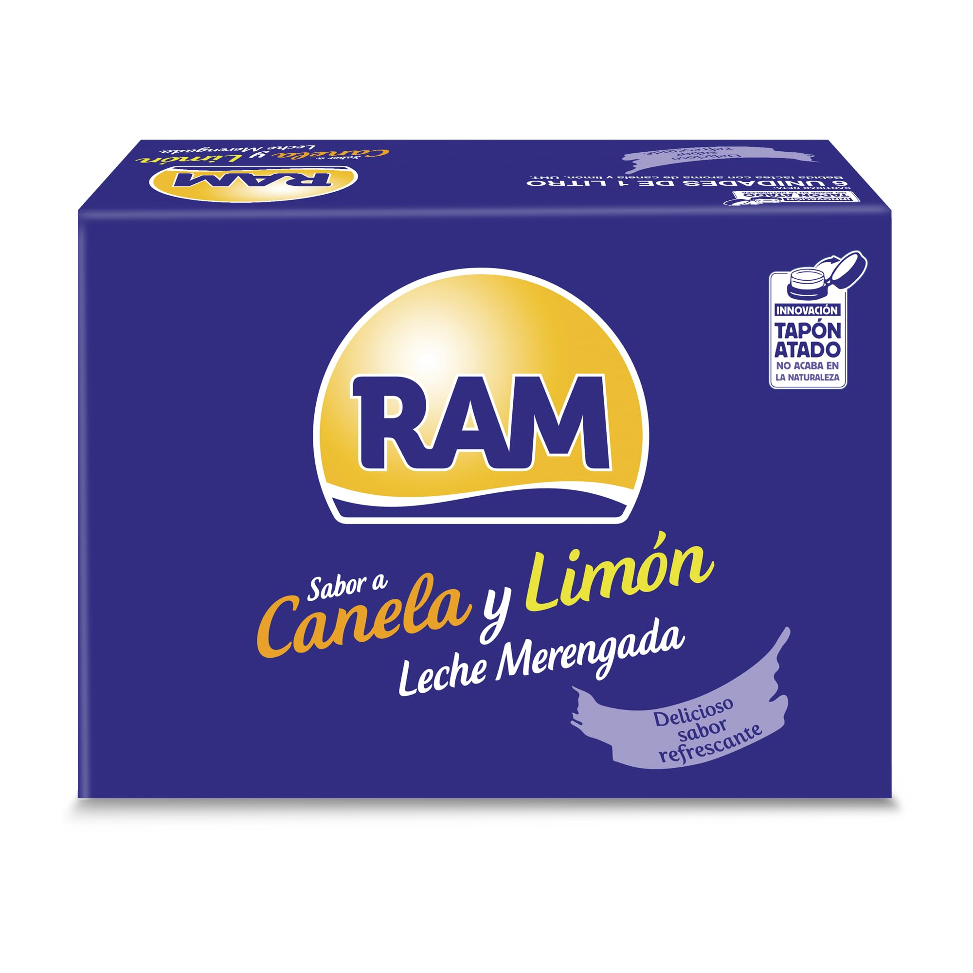 RAM Leche merengada Canela y limón brik 1L Caja de 6 unidades