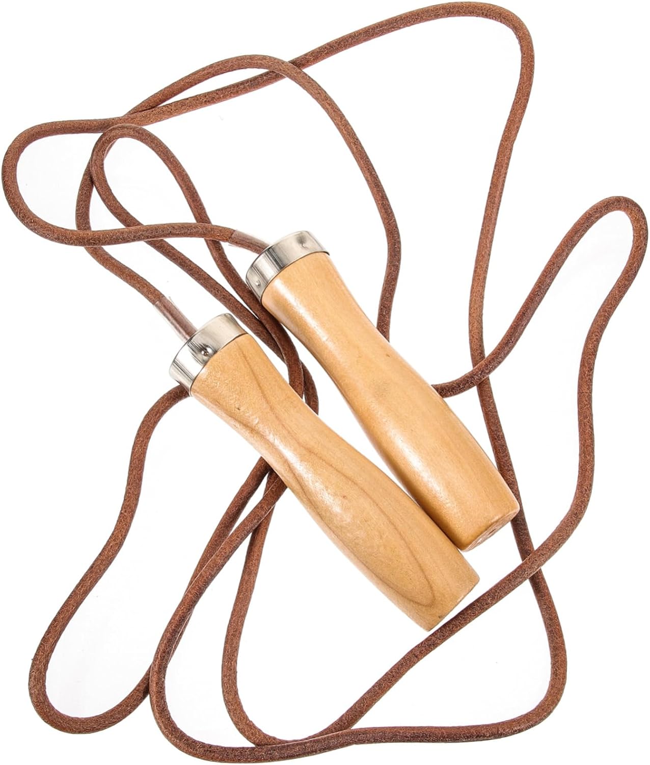 Weighted Jump Rope for Fitness Durable Cowhide Handles Comfortable Grip for Easy Skipping for Home Gym Outdoor Exercise for Beginners Experienced