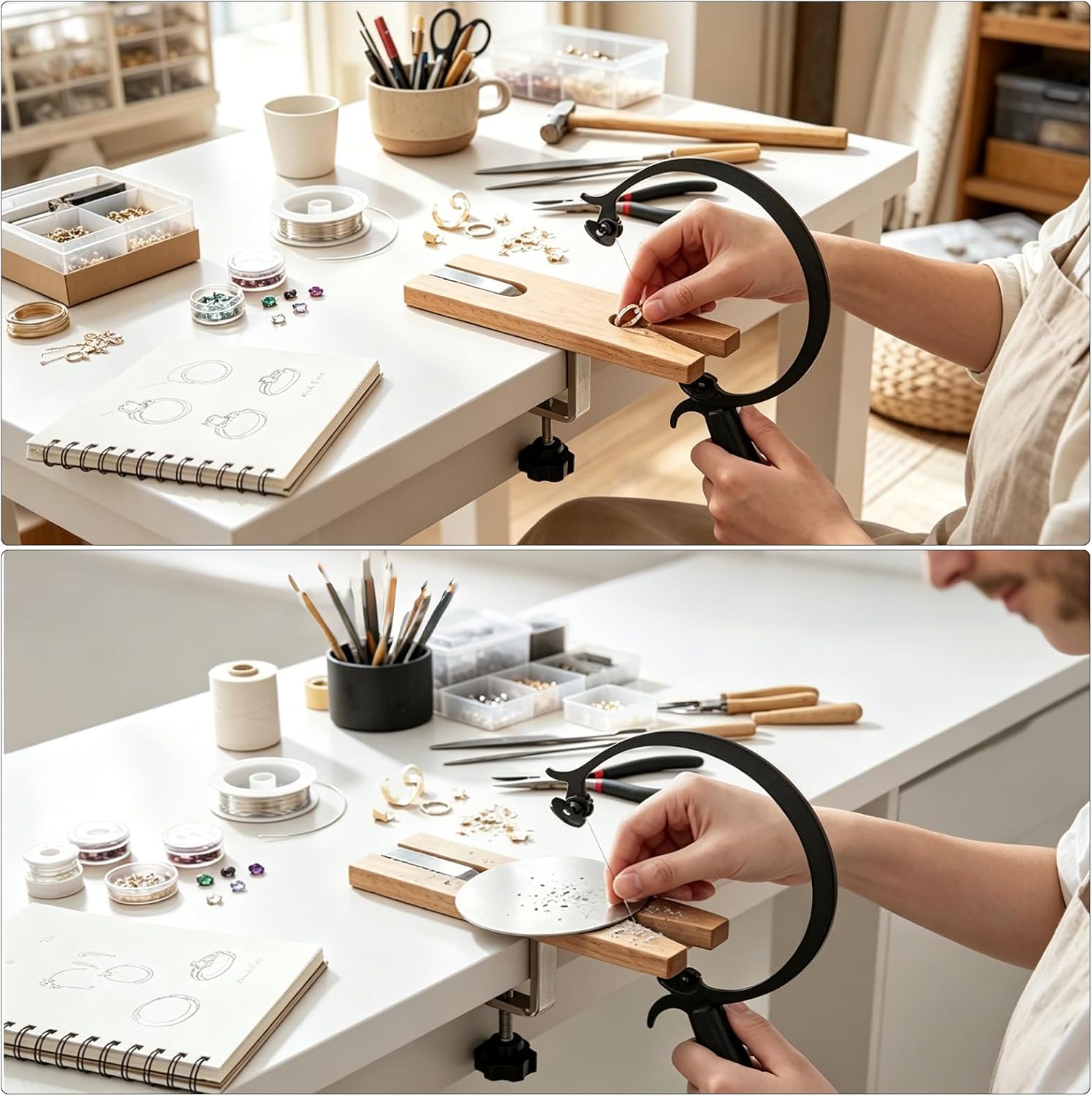 3-in-1 Jeweler's Saw Starter Kit, 147 Pcs Jewelry Making Tool Set