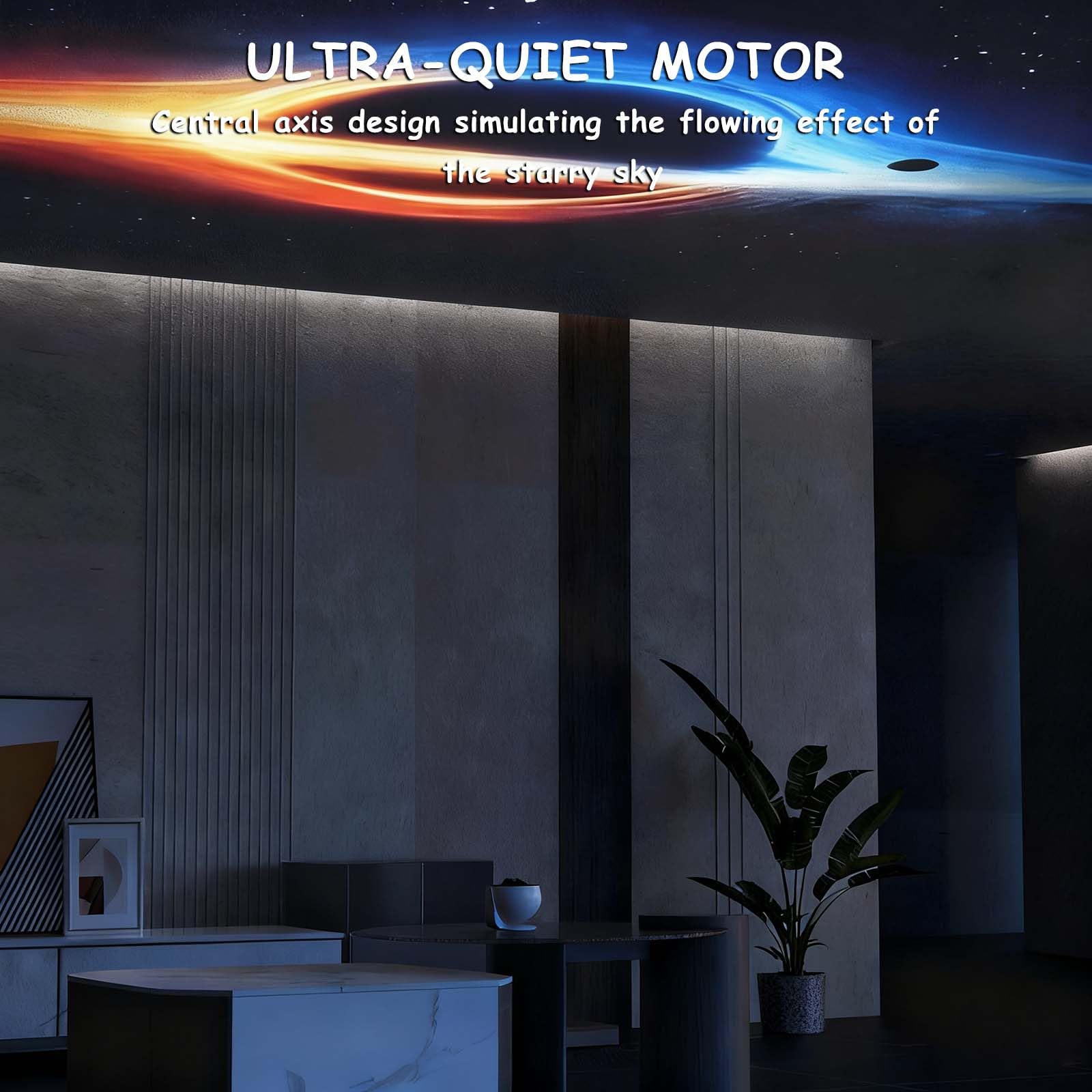 XoTiq Proiettore di Cielo Stellato, con 13 Dischi Film, Luce di Proiezione Galattica, con Funzione Timer, Riproduzione Bluetooth, Telecomando, Adatto per Decorazioni Domestiche/Relax/Feste. white