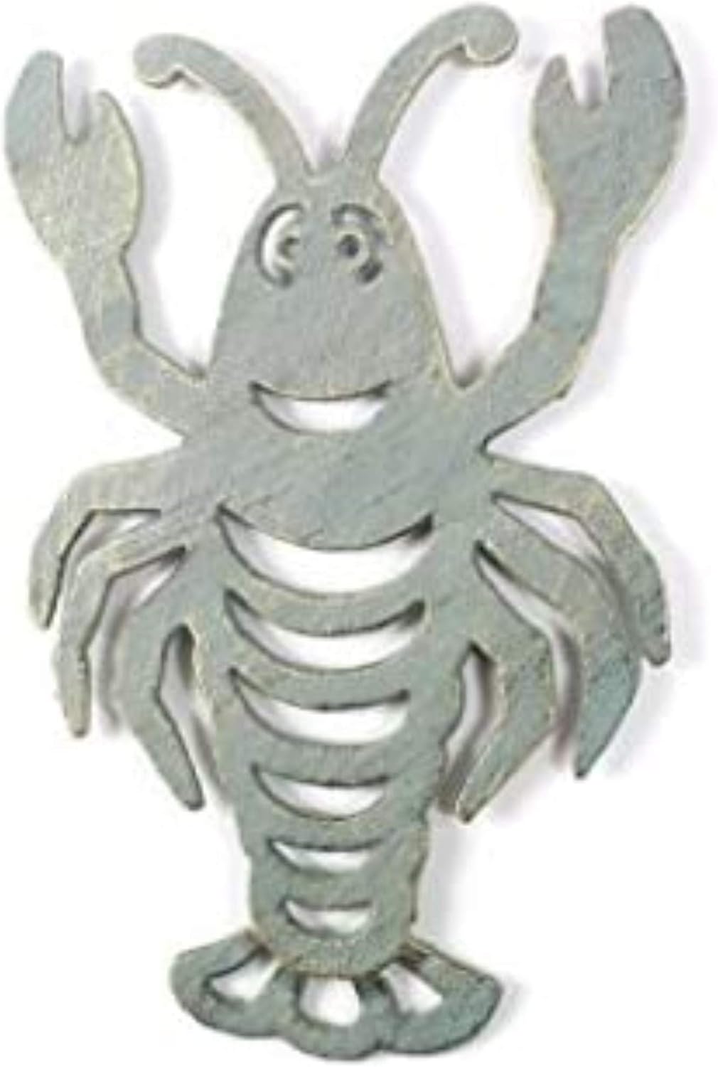 Antique Seaworn Bronze Cast Iron Lobster Trivet 11" - Sea Decor - Beach Decor