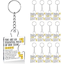 Team Appreciation Gifts Bulk Thank You Keychains for Coworkers