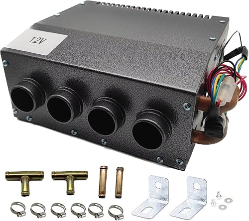 Miniatura 9 de XuSha Calentador de aire universal de 8000 BTU de 4 puertos de 12 voltios, calentador de aire diésel, portátil, calentador de estacionamiento de